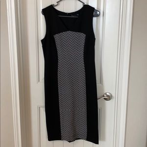 Black and patterned dress